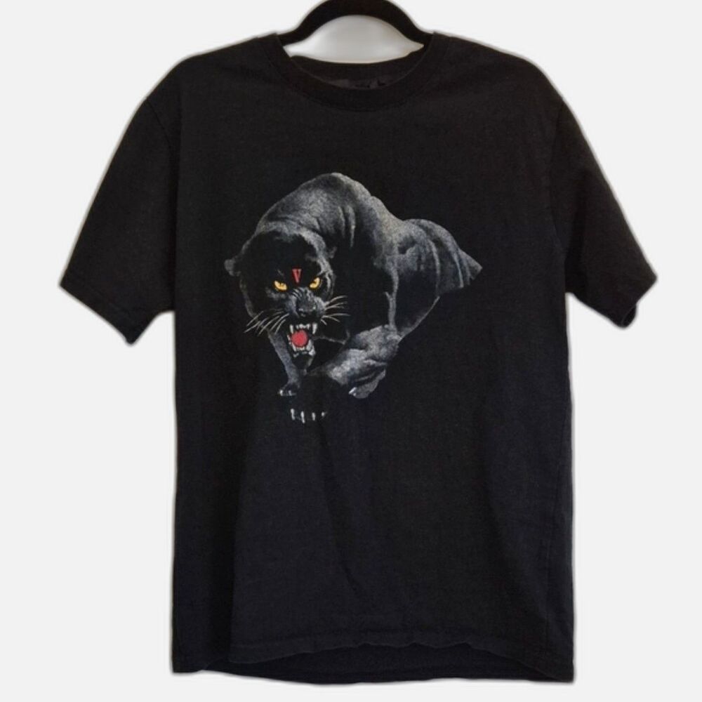 VLONE Panther T Shirt Large Black Big V Claw Graphic Made in USA Streetwear